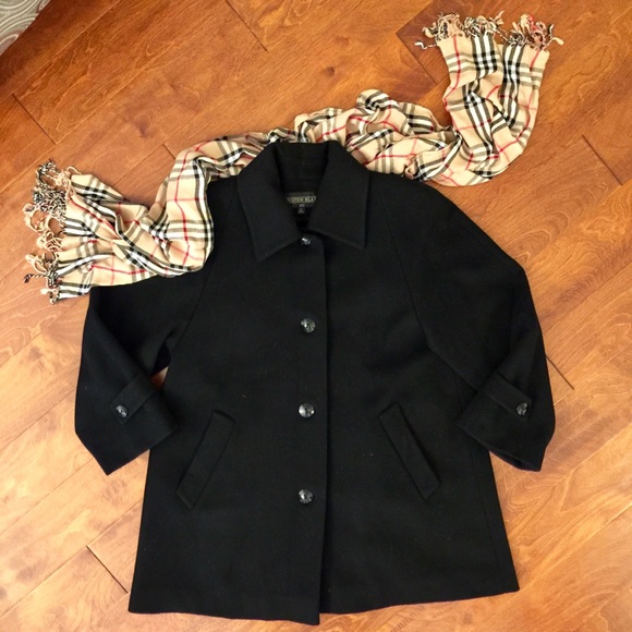 Kristen Blake Jackets & Blazers - 🌿Wool and Cashmere Black Peacoat